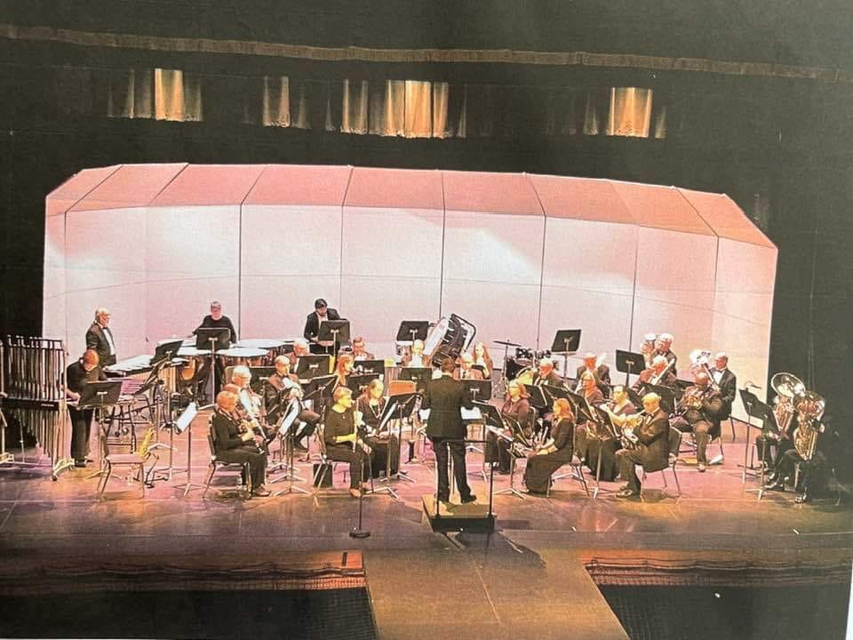 sumter community concert band on stage