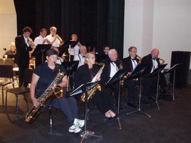 sumter community concert band on stage